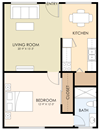 One Bedroom One Bath